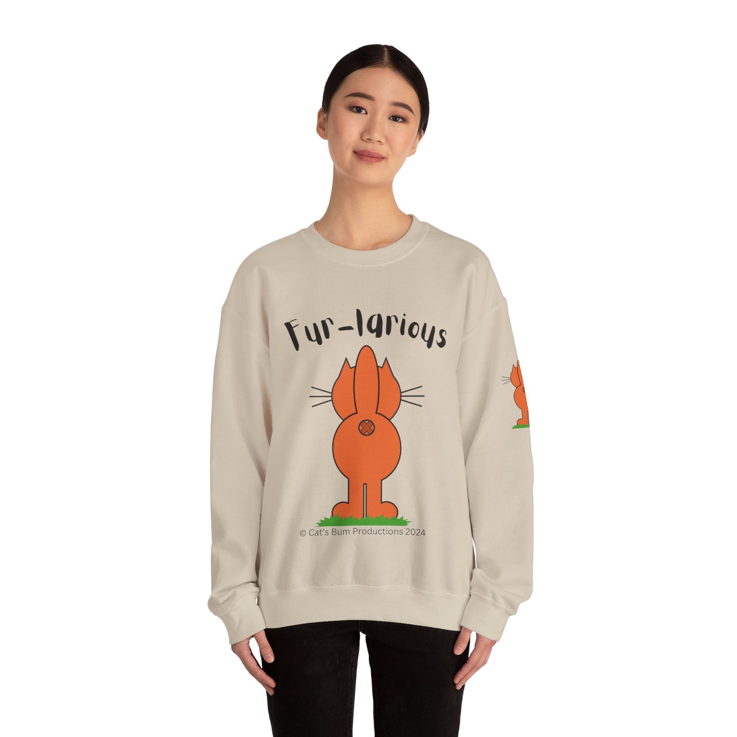 Fur-larious:  Unisex Heavy Blend™ Crewneck Sweatshirt