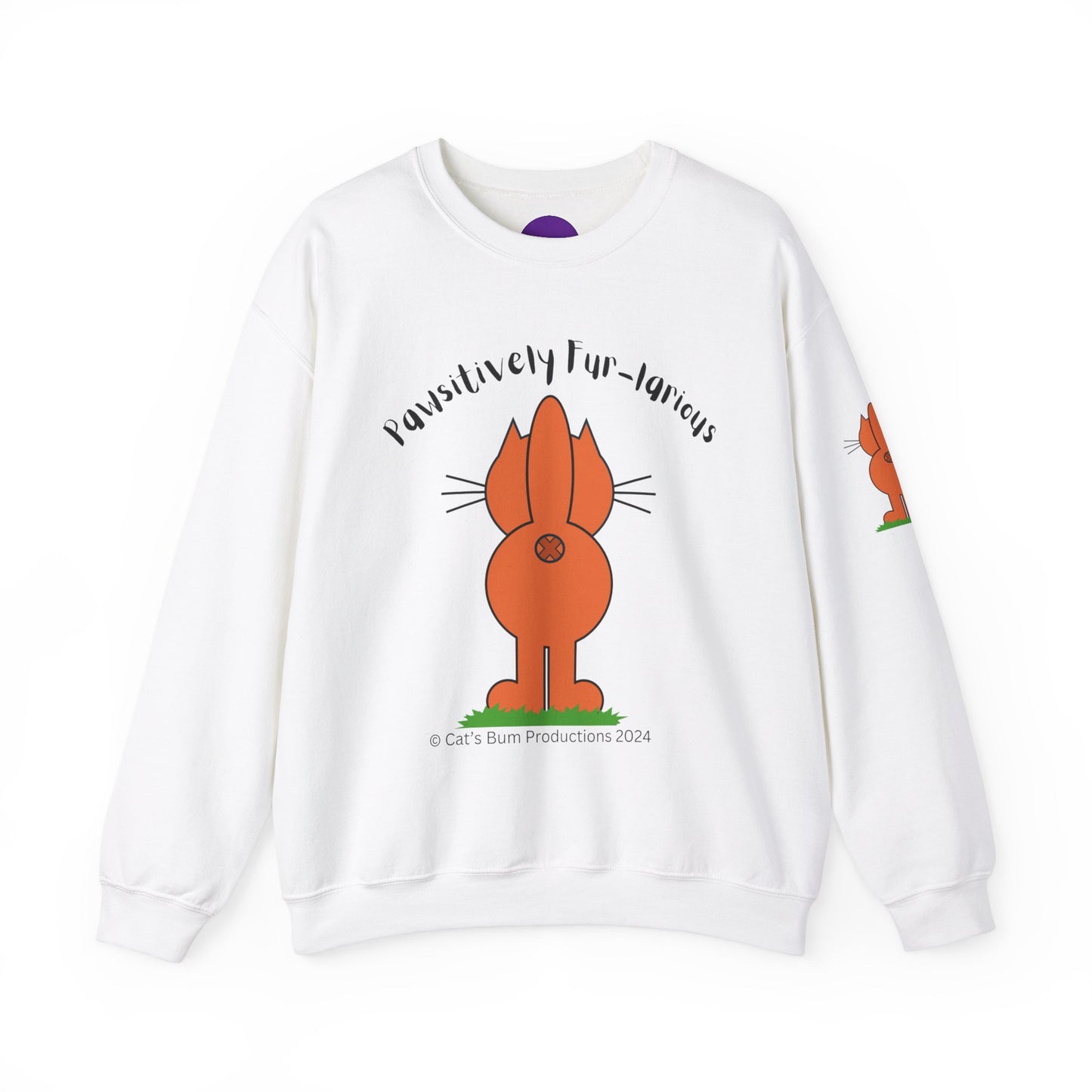 Pawsitively Fur-larious:  Unisex Heavy Blend™ Crewneck Sweatshirt