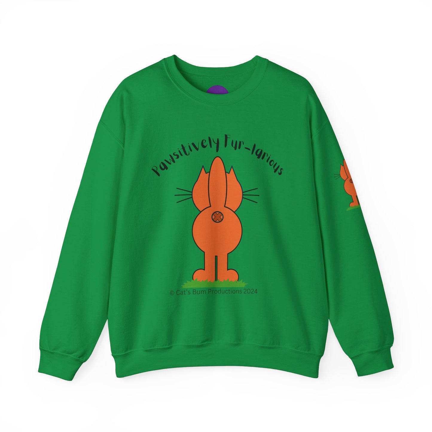 Pawsitively Fur-larious:  Unisex Heavy Blend™ Crewneck Sweatshirt