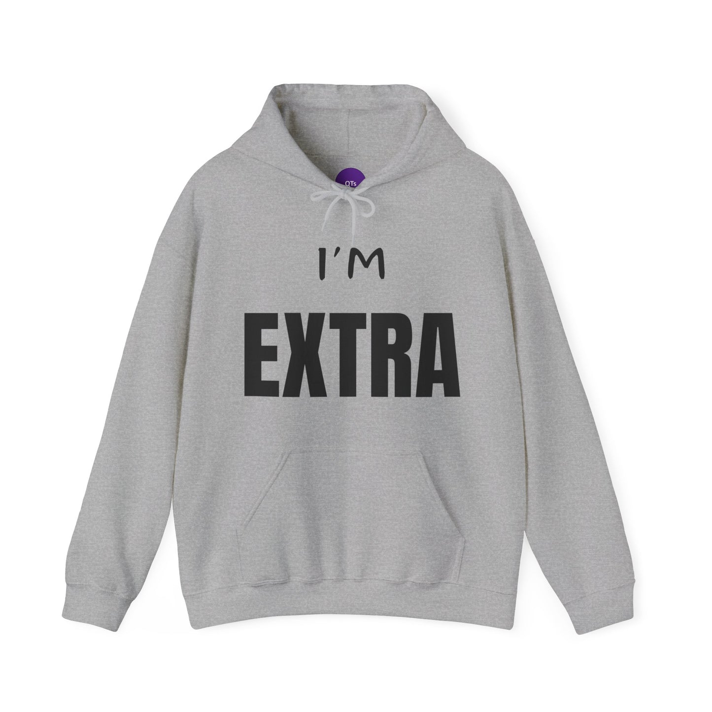 I'm EXTRA Black Text: Unisex Heavy Blend™ Hooded Sweatshirt