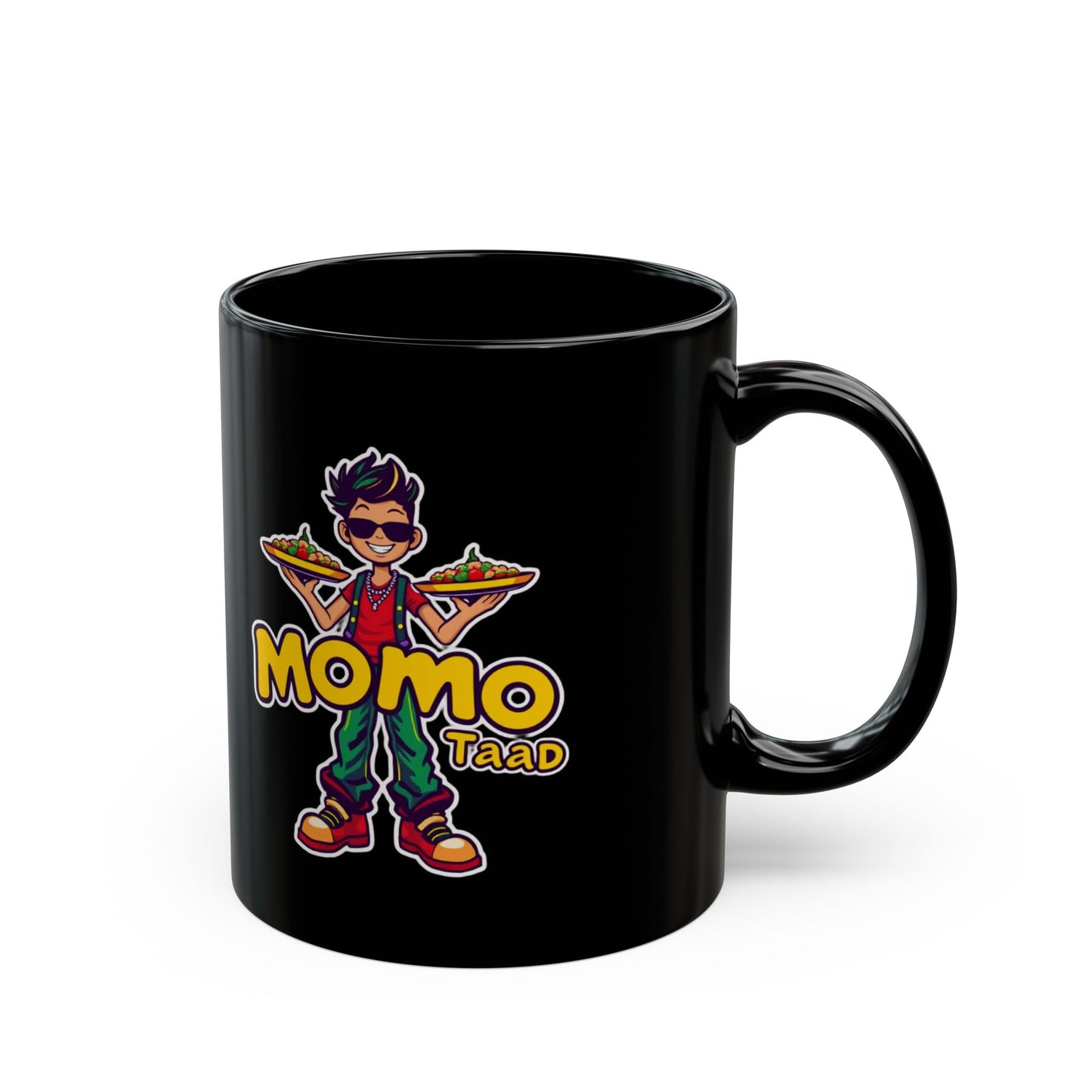 Mug: Momo TaaD Boy Design, Black 11oz/15oz
