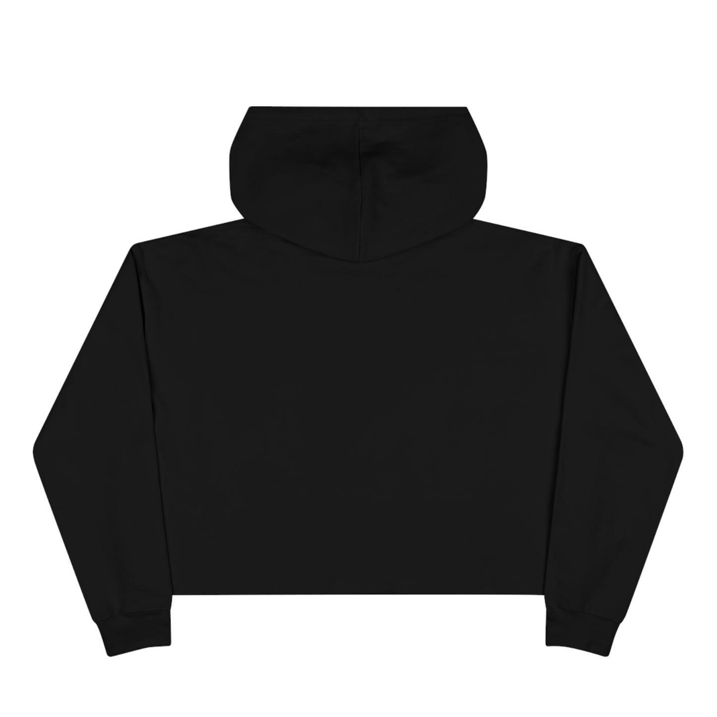 Ginger Cat's Bum in Black:  Crop Hoodie