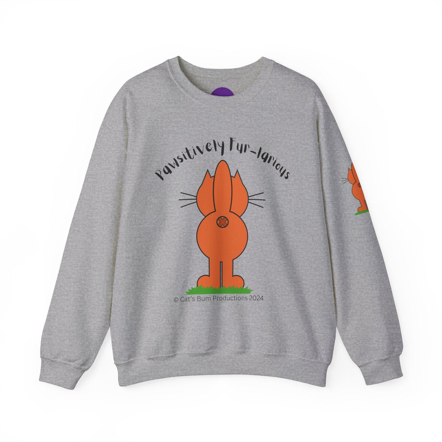 Pawsitively Fur-larious:  Unisex Heavy Blend™ Crewneck Sweatshirt