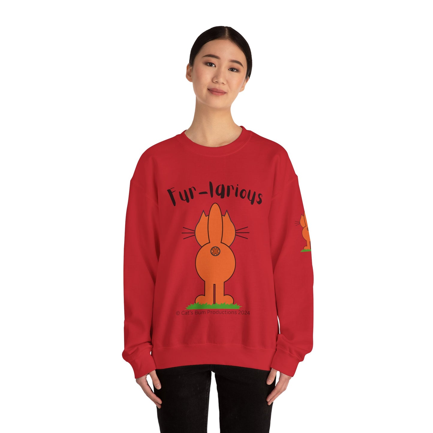 Fur-larious:  Unisex Heavy Blend™ Crewneck Sweatshirt