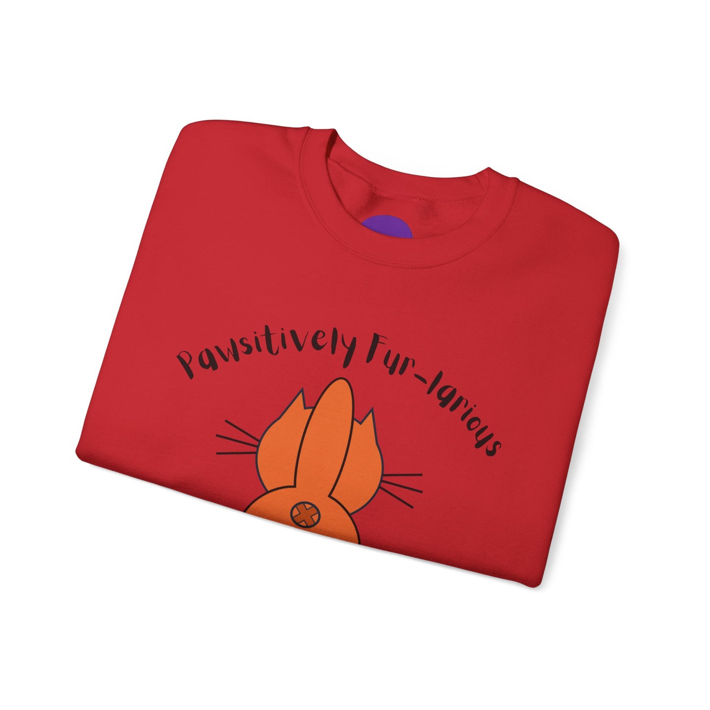 Pawsitively Fur-larious:  Unisex Heavy Blend™ Crewneck Sweatshirt