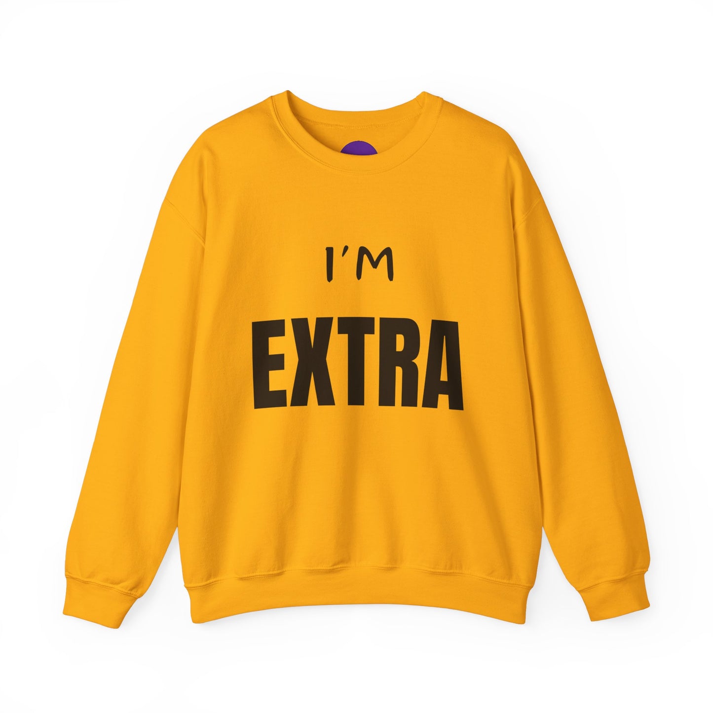 I'm Extra Black Text:  Unisex Heavy Blend™ Crewneck Sweatshirt