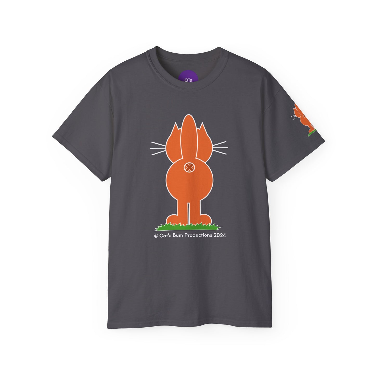 Ginger Cat's Bum in Black: Unisex Ultra Cotton Tee