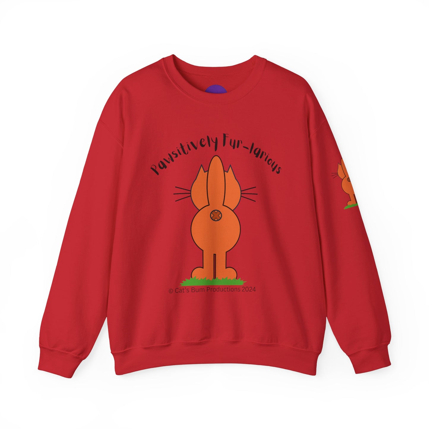 Pawsitively Fur-larious:  Unisex Heavy Blend™ Crewneck Sweatshirt