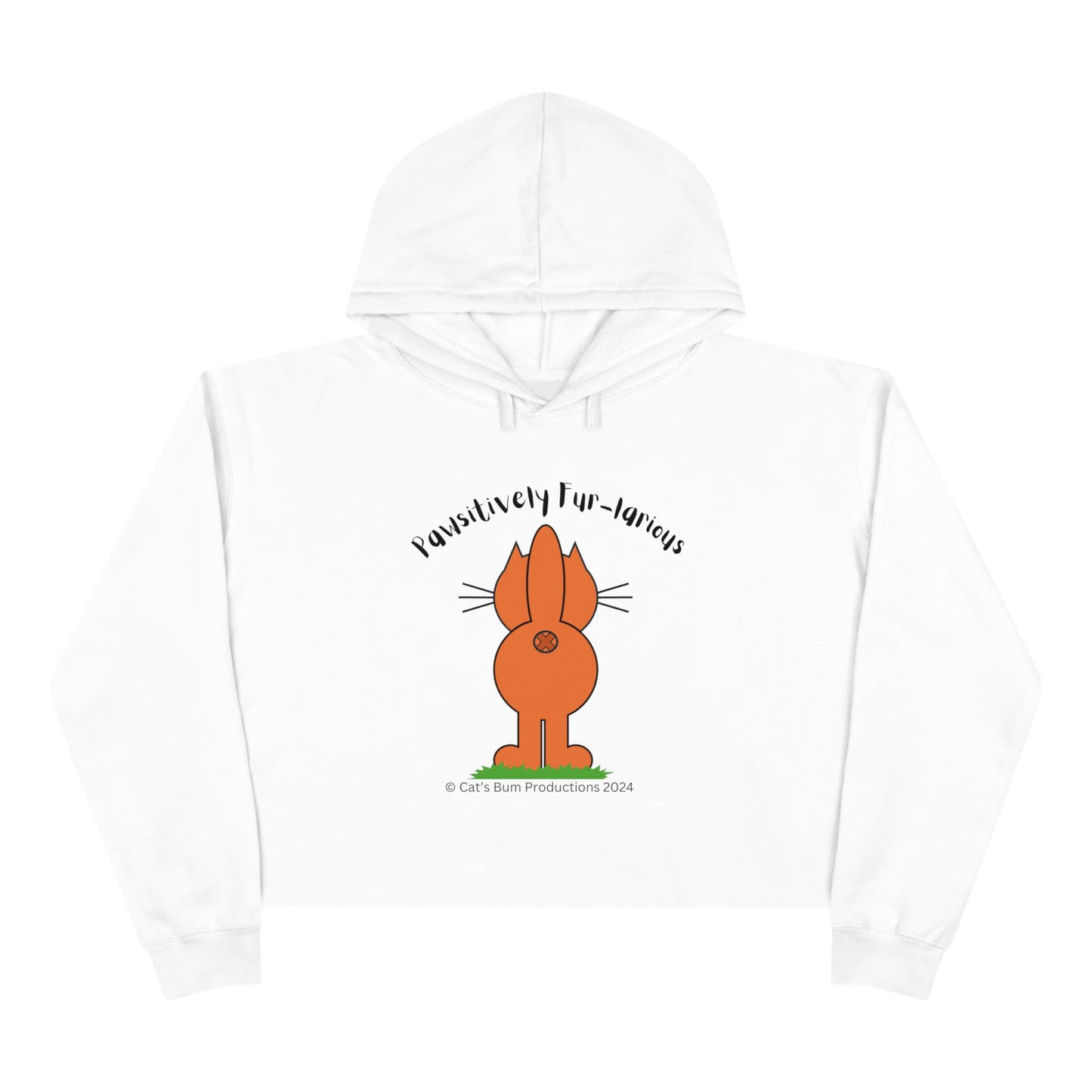 Pawsitively Fur-larious:  Crop Hoodie