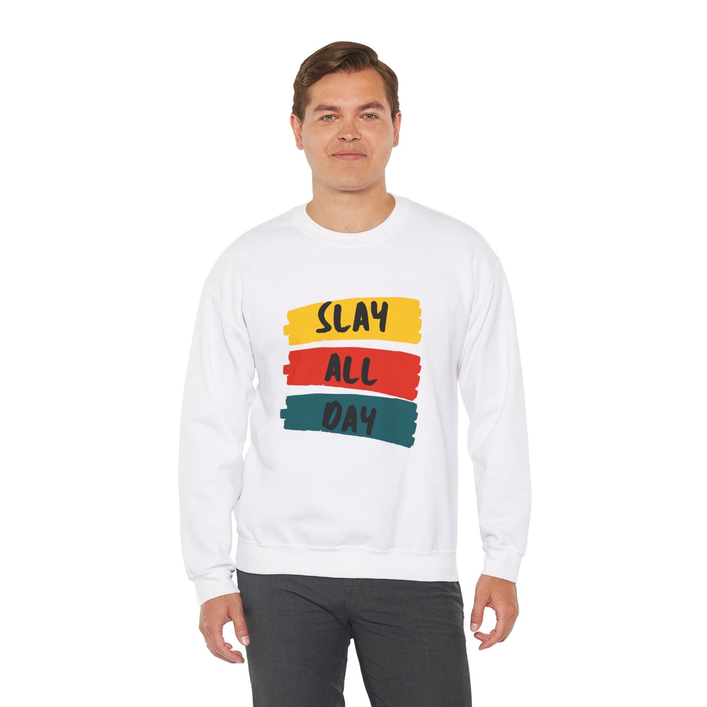 SLAY ALL DAY!  Unisex Heavy Blend™ Crewneck Sweatshirt