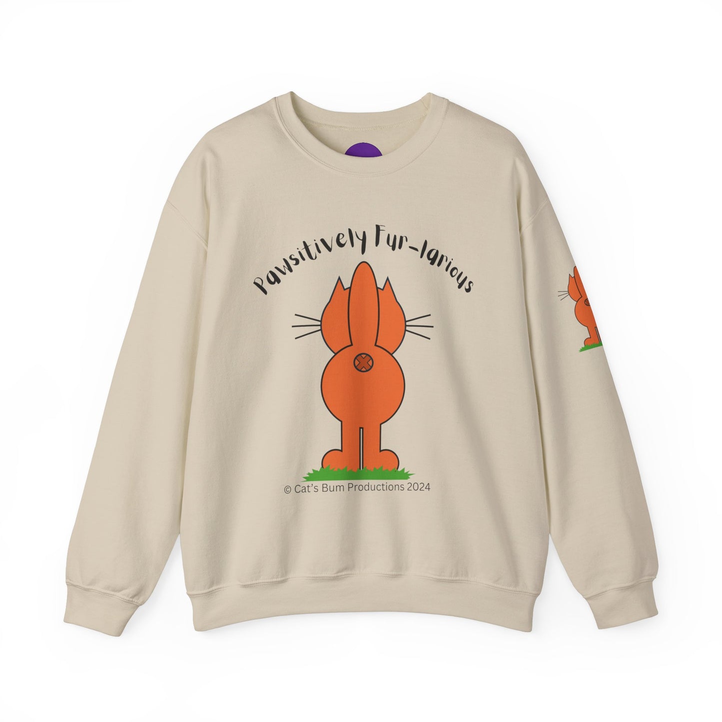 Pawsitively Fur-larious:  Unisex Heavy Blend™ Crewneck Sweatshirt