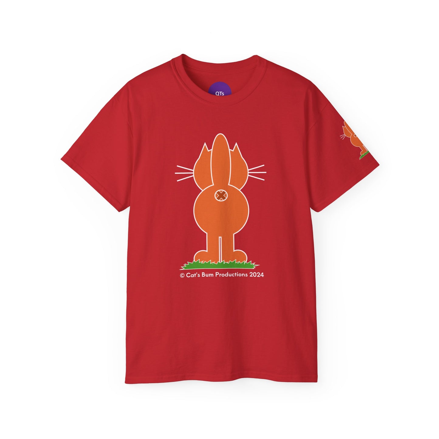 Ginger Cat's Bum in Black: Unisex Ultra Cotton Tee