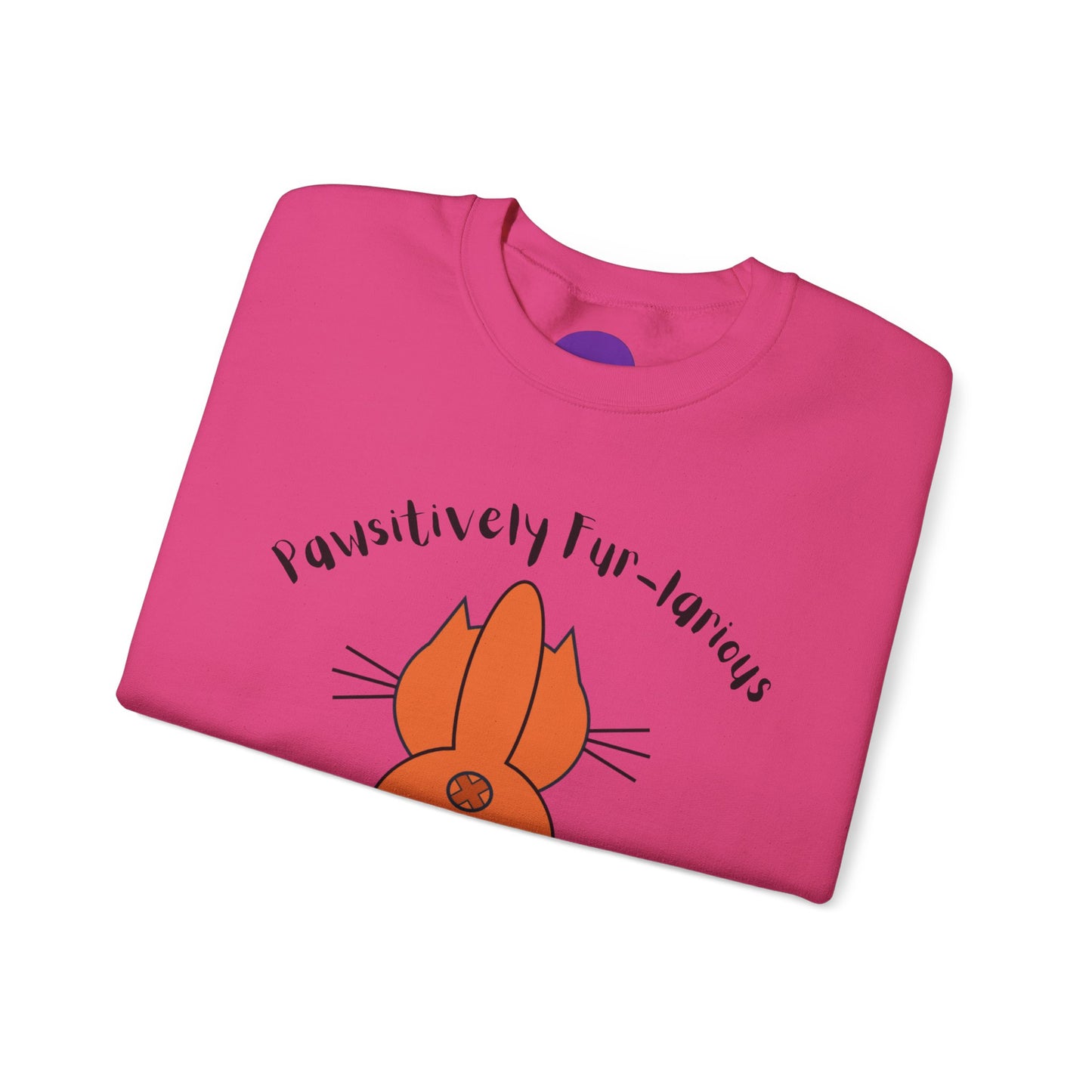 Pawsitively Fur-larious:  Unisex Heavy Blend™ Crewneck Sweatshirt