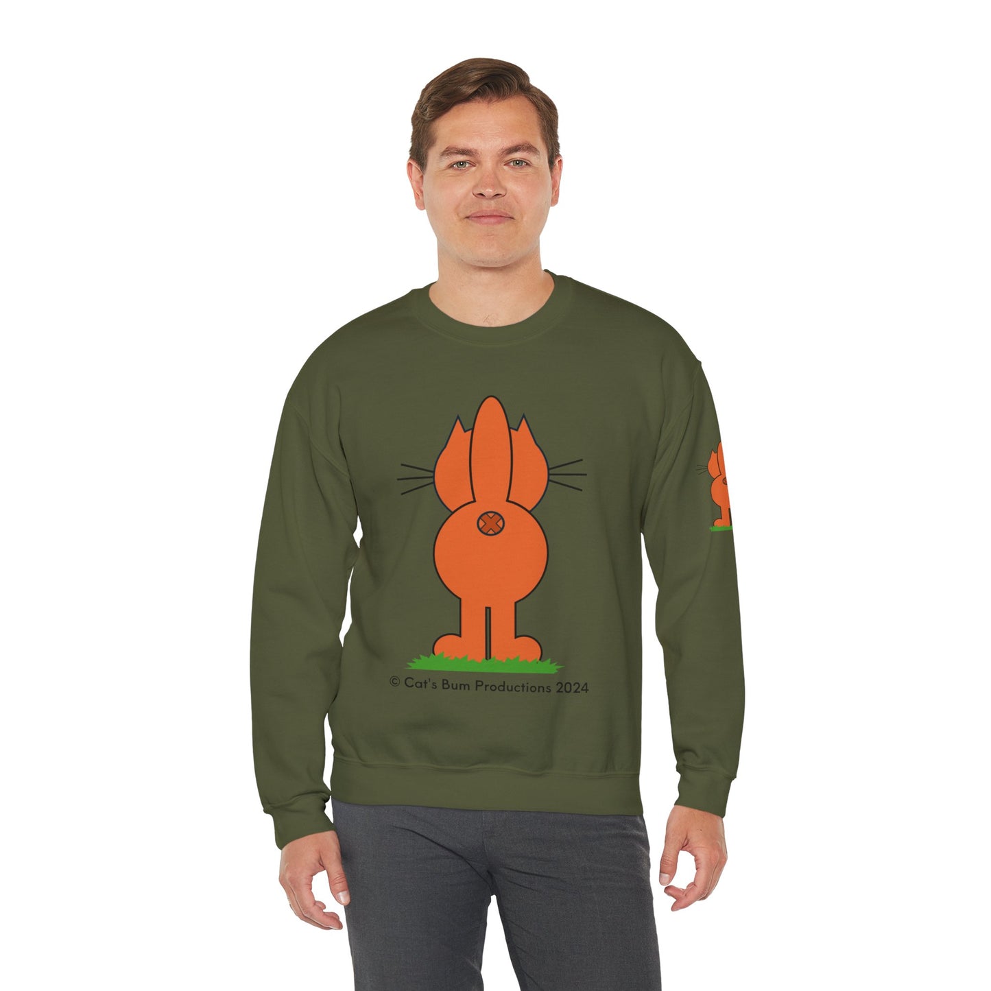 Ginger Cat's Bum:  Unisex Heavy Blend™ Crewneck Sweatshirt