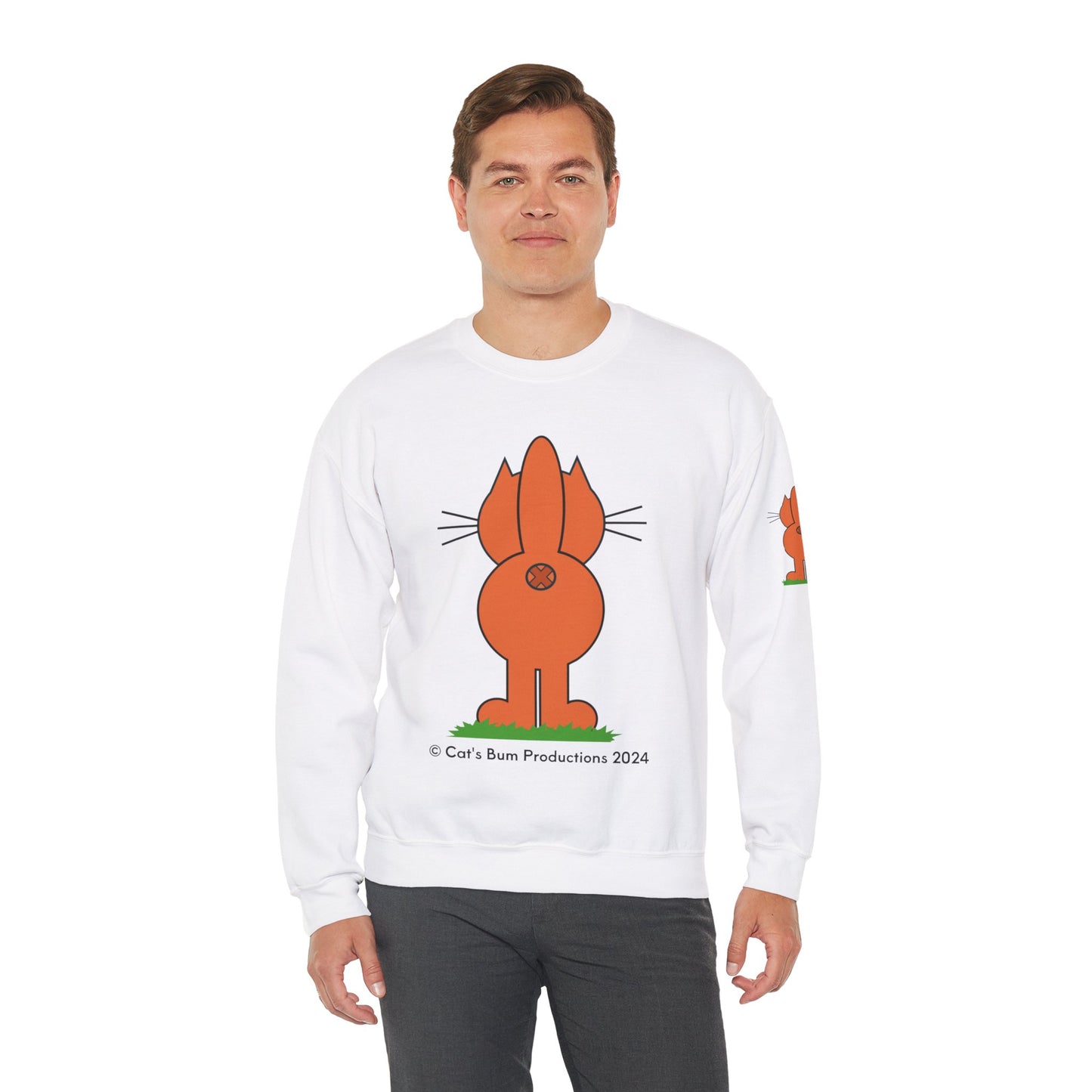 Ginger Cat's Bum:  Unisex Heavy Blend™ Crewneck Sweatshirt