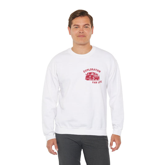 Bangin Van Life Sweatshirt for the outdoorsman.  Unisex Heavy Blend™ Crewneck Sweatshirt