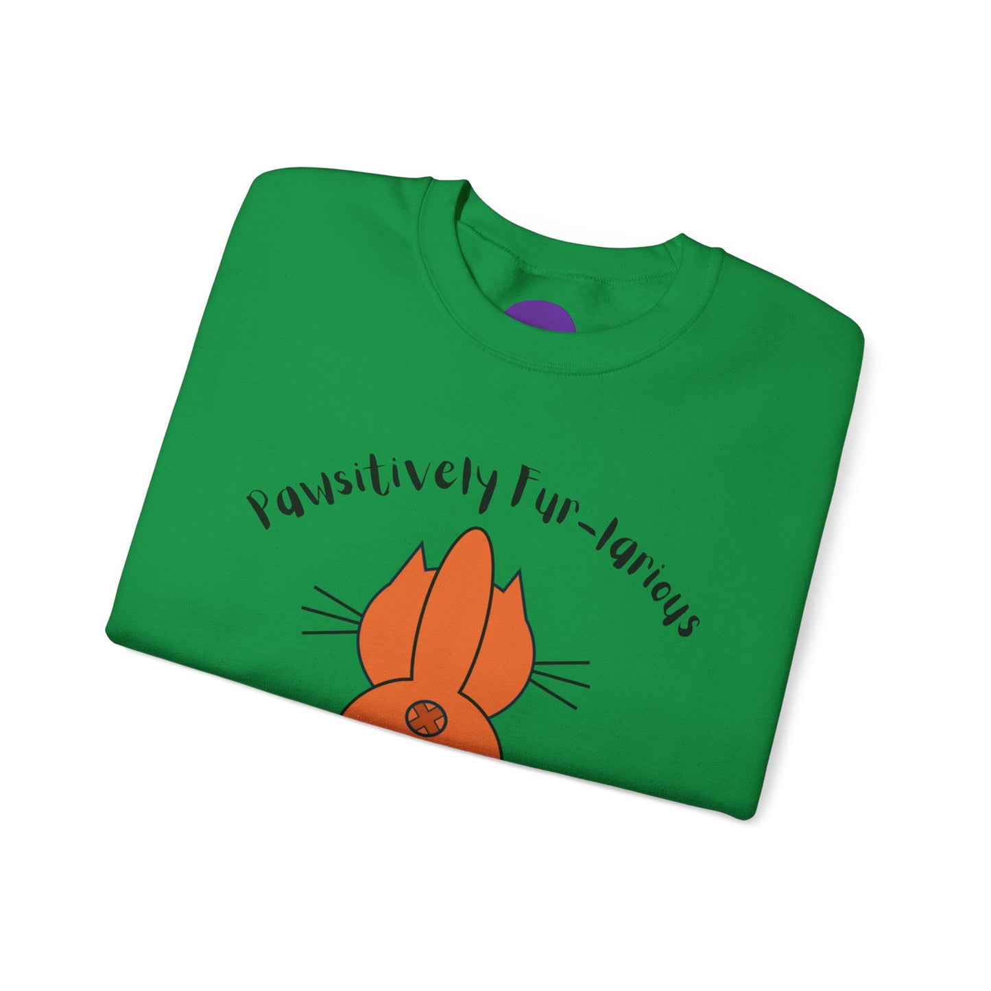 Pawsitively Fur-larious:  Unisex Heavy Blend™ Crewneck Sweatshirt