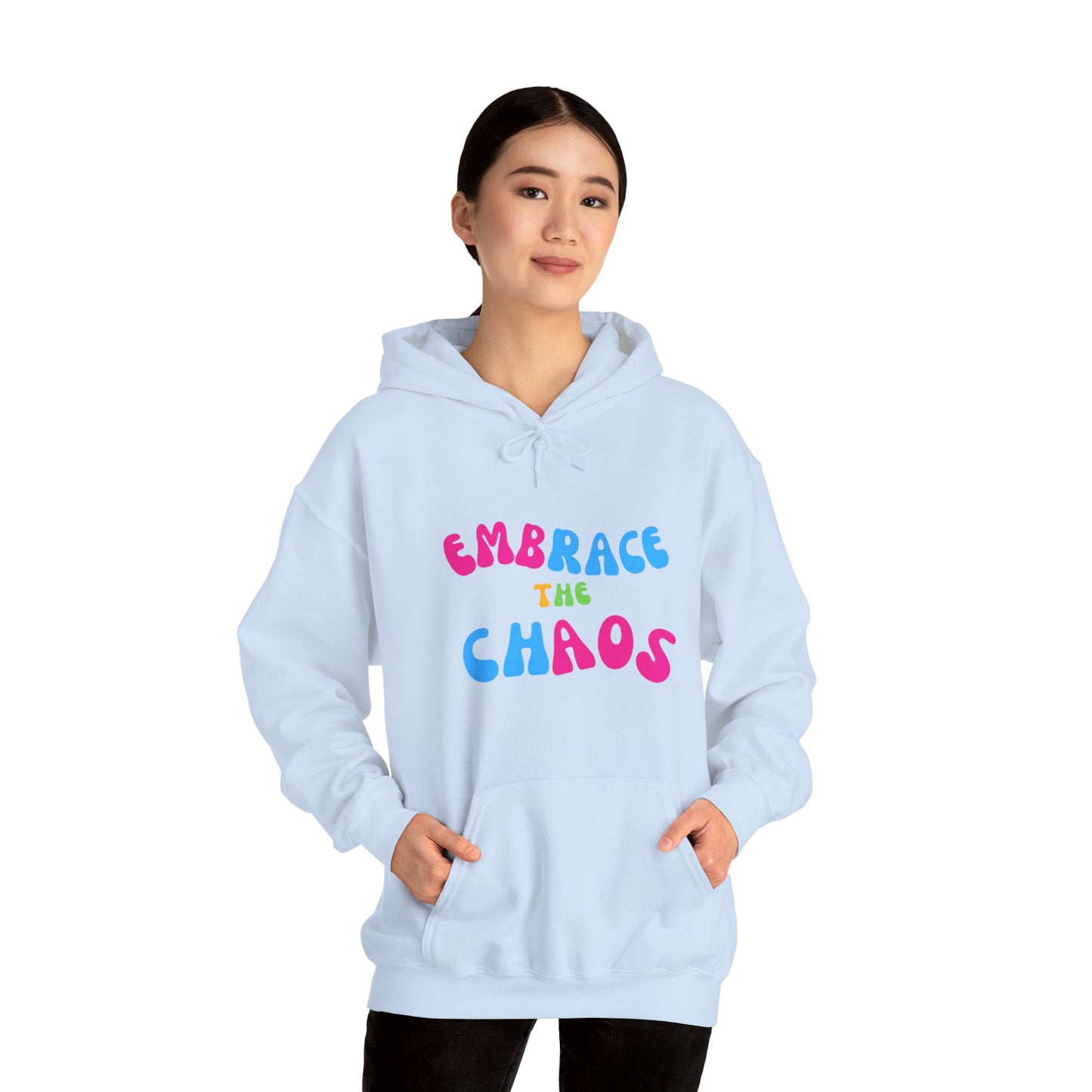 EMBRACE THE CHAOS! Unisex Heavy Blend™ Hooded Sweatshirt