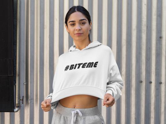 #BITEME  Crop Hoodie